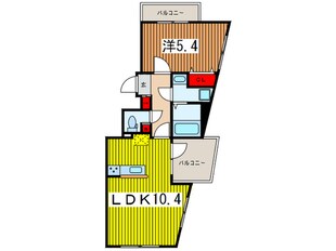 ＰＬＵＭＥＲＩＡ大宮仲町の物件間取画像